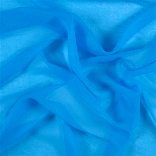 Pure Silk Chiffon - Bright Turquoise 212189AZ