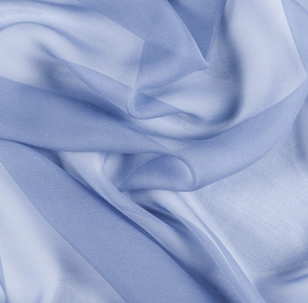 Pure Silk Chiffon - Blue 212189BC