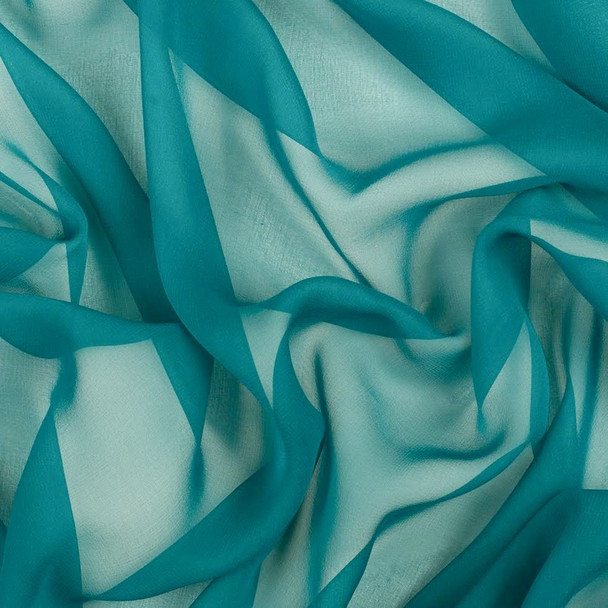 Pure Silk Chiffon - Deep Teal 212189DE