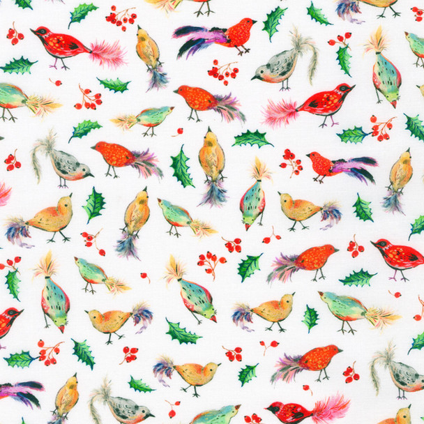 Yuletide Bouquet - Birds White 209925DF