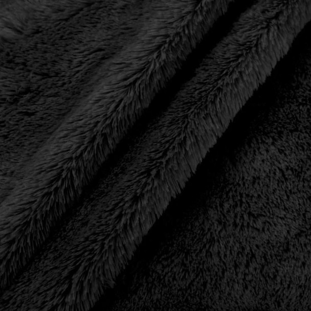 Novelty Faux Fur - Grizzly - Black 222653A