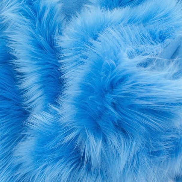 Luxury Faux Fur - Shag - Cobalt 217032D