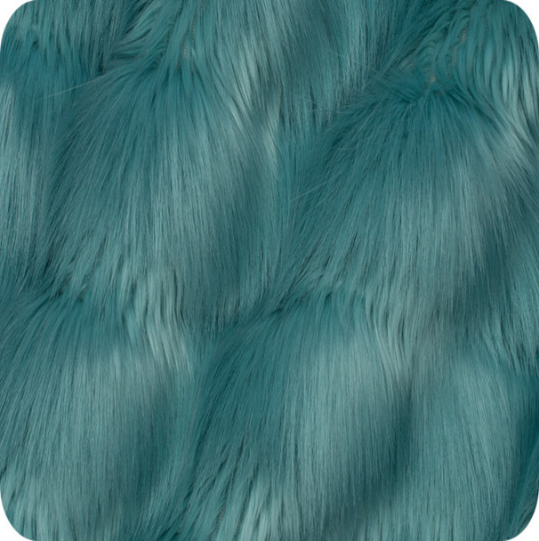 Luxury Faux Fur - Raven - Aqua Glaze 204783C