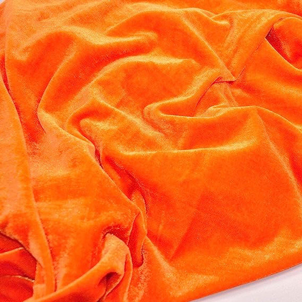 Crushed Stretch Velvet - Orange 243363D