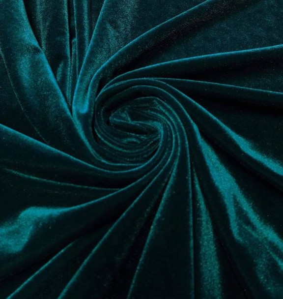 Stretch Velvet - Teal 243363AC