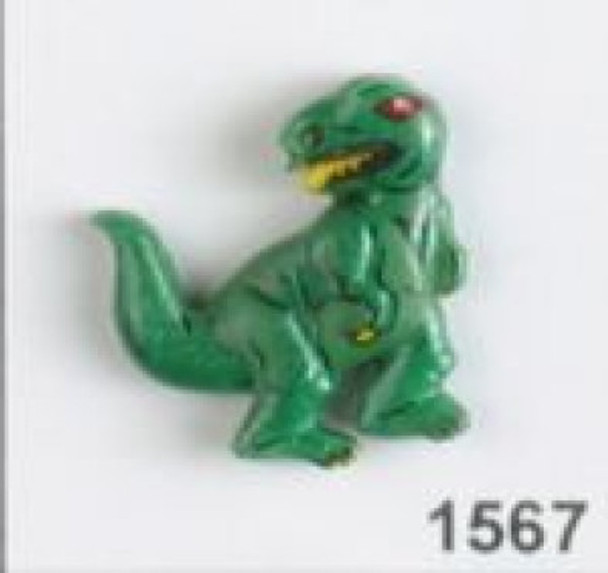 T-Rex LT Green Childs Button
