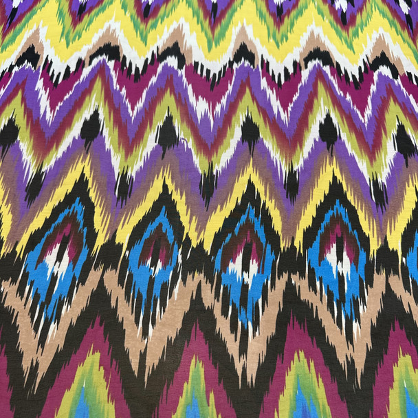 Polyester Print - Colorful Zig Zag 184310N