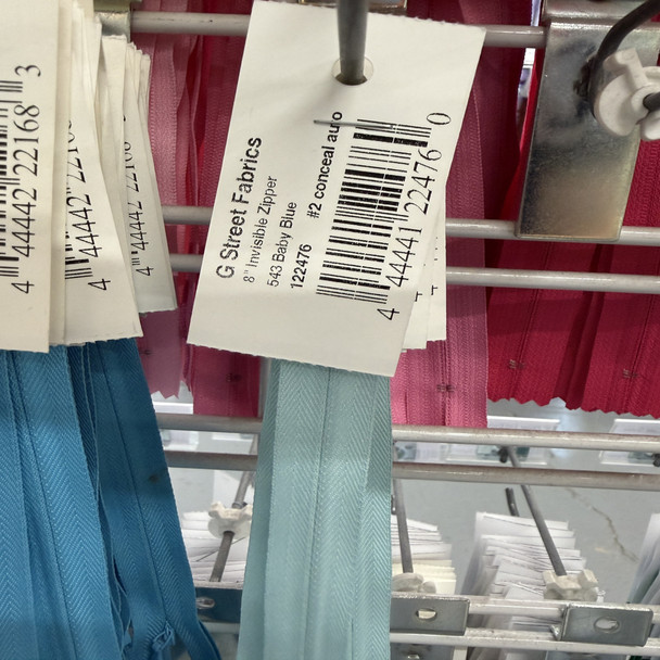 Invisible Zipper 8" - 543 Baby Blue
