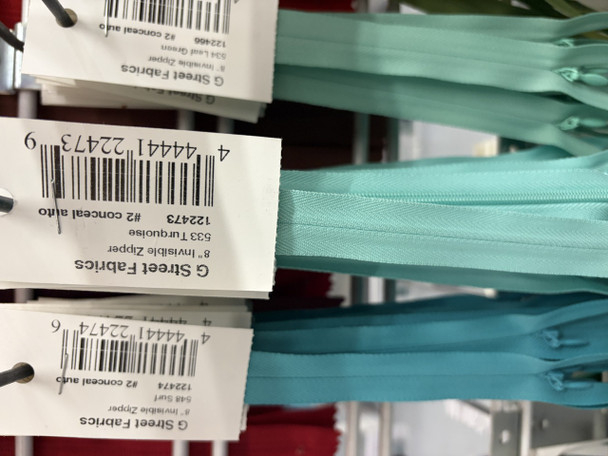 Invisible Zipper 8" - 533 Turquoise 122473