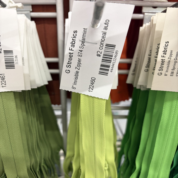 Invisible Zipper 8" - 874 Spearmint 122460