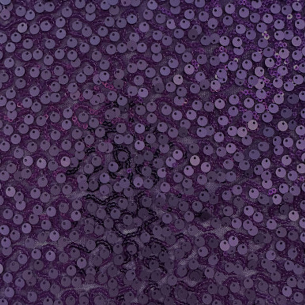 Sequins on Stretch - Purple 242085F