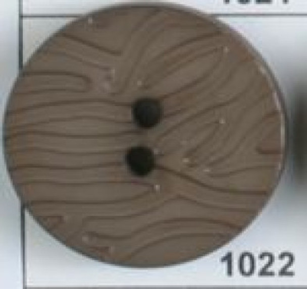 Brown Carved Polyester Button db-1022