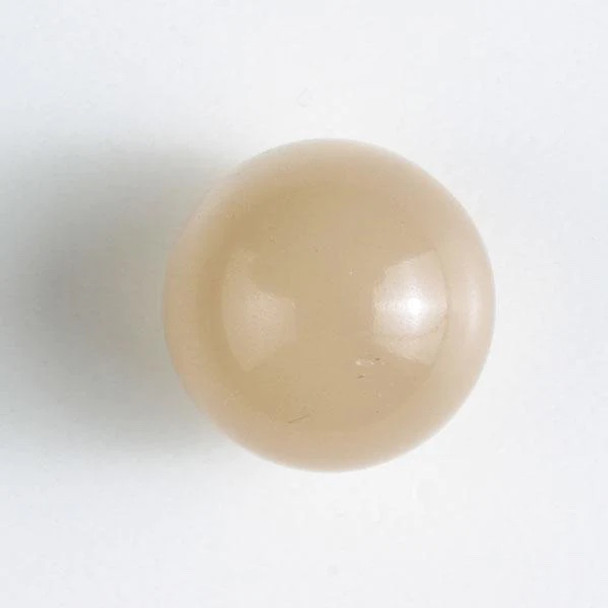 Beige Pearlesque Polyester Button db-0912