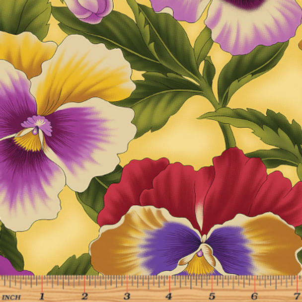 Flower Festival - Pansies Yellow Violet