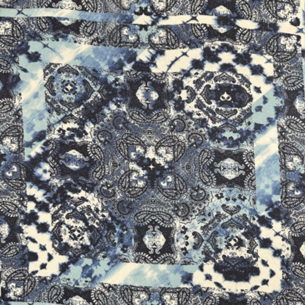 Polyester Print - Tiera Blue Modern 184310AG