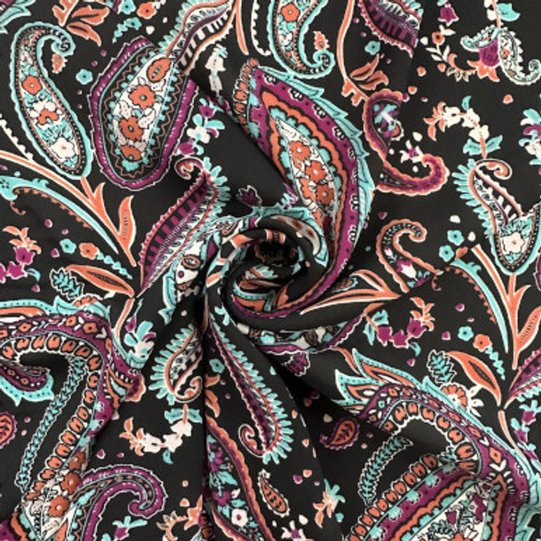 Polyester Print - Crazy paisley 184310AK