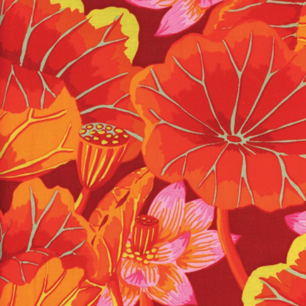 Kaffe Fassett Collection - Lake Blossoms Red 209925DS