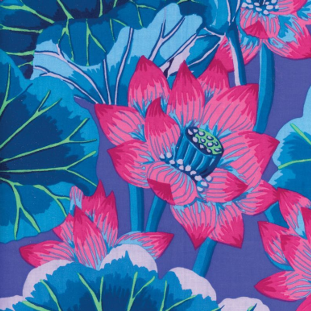 Kaffe Fassett Collection - Lake Blossoms Blue 209925DU