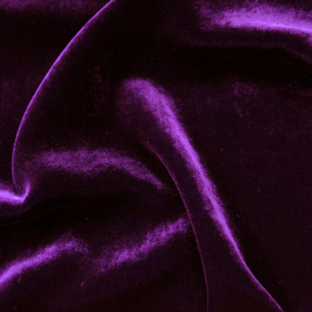 Luxury Silk/Rayon Velvet - Aubergine 206327D