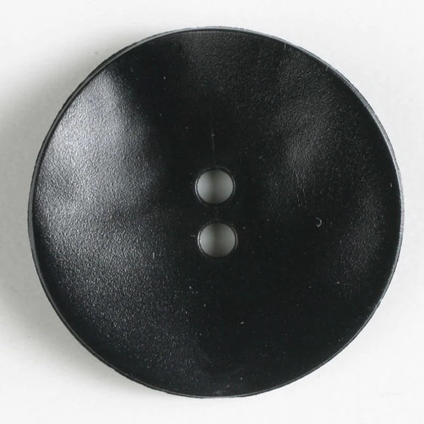 Round Warped Black Polyamide Lg Buttons