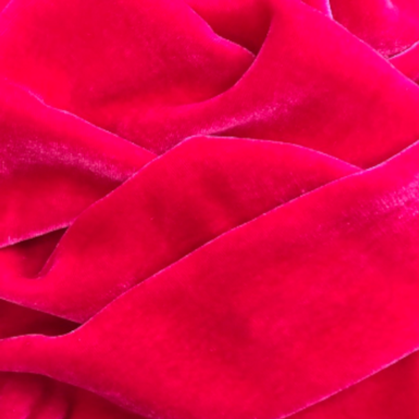 Luxury Silk/Rayon Velvet - Fuschia 206327H