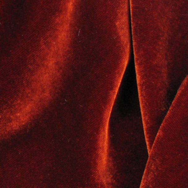 Luxury Silk/Rayon Velvet - Dark Burnt Orange 206327K