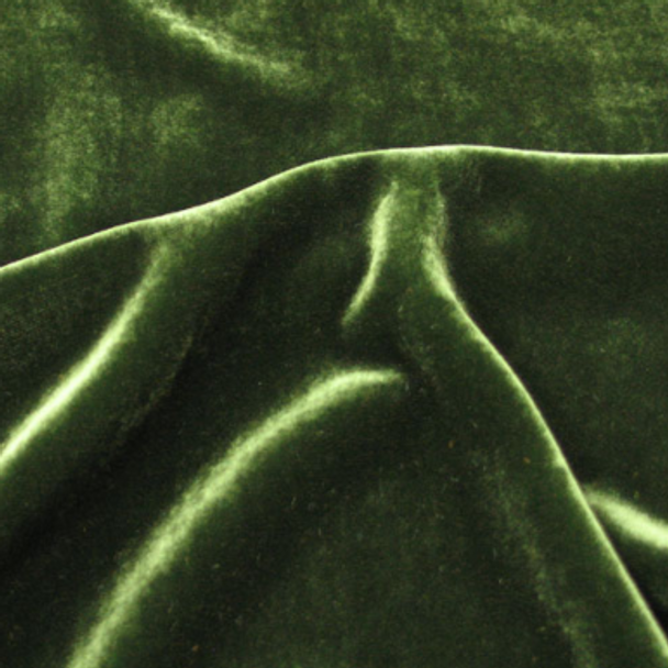 Luxury Silk/Rayon Velvet - Deep Olive 206327Q