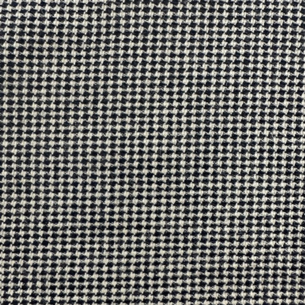 Wool Suiting SPECIAL - Light Grey and Black Small Houndstooth 187126D
