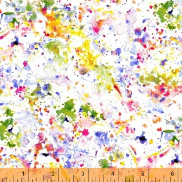 108 Wide Quilt Back - Paint Splatter 230997J