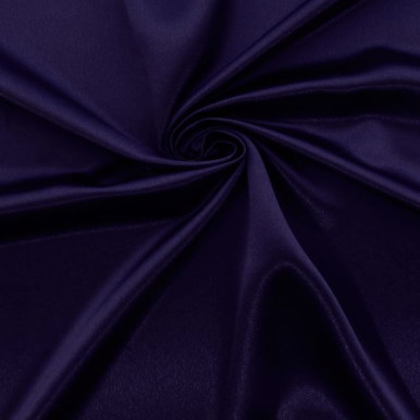 Heavy Crepe Back Satin - Deep Purple 206642L