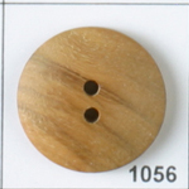 Round Wooden Brown 34L Button DB-1056
