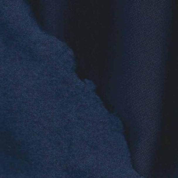 Poly Cotton Sweatshirt Fleece - Navy 245194D