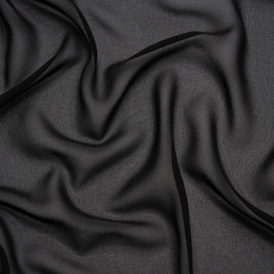 Polyester Chiffon - Black 206002A