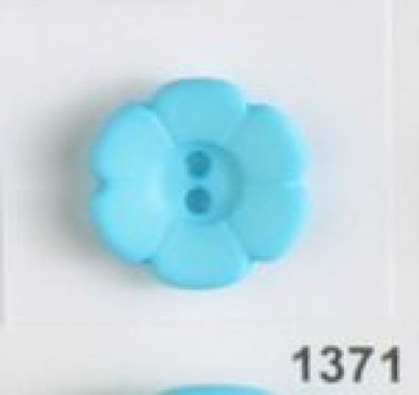 Sky Blue Flower 30L Button db-1371