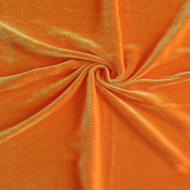 Luxury Silk/Rayon Velvet - Yellow Orange 206327BR
