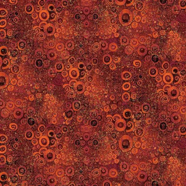 Pure Cotton Prints - Scroll Met - Red 209924MP