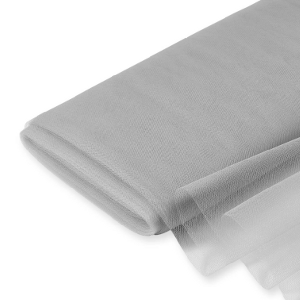 54" Nylon Tulle - Light Silver 257966AC