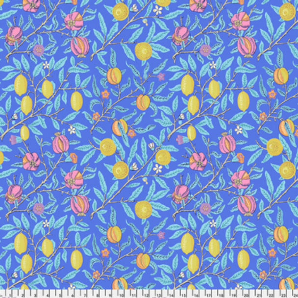 Pure Cotton Print - Fruit - Cobalt 218682Y
