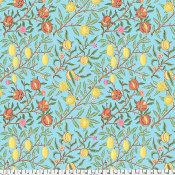 Pure Cotton Print - Fruit - Duck Egg 218682Z