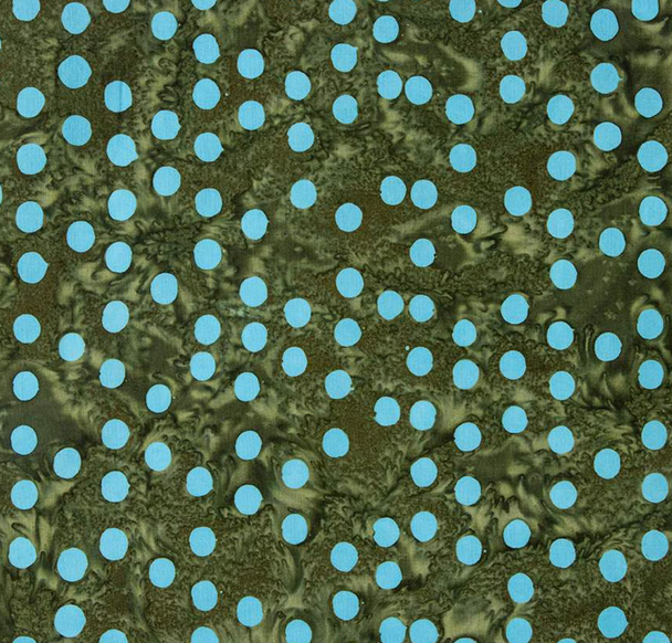 Pure Cotton Batik -  Polka Pop - Juniper 258099A