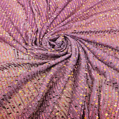 All Over Sequins CLEARANCE - Iridescent Tyrian Purple Sequin 242203D