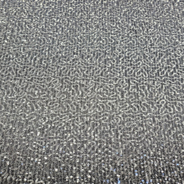 All Over Sequins CLEARANCE - Iridescent Gray Sequin on Mesh 242203K