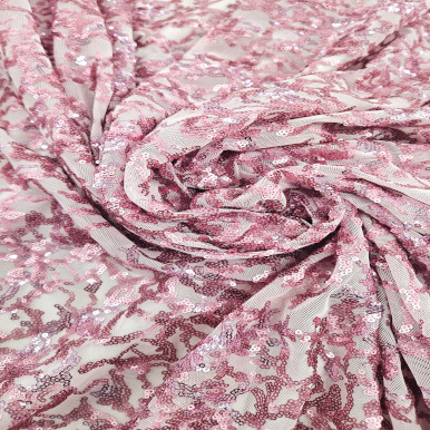 All Over Sequins CLEARANCE - Light Pink with Iridescent 242203BR