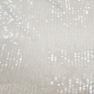 All Over Sequins CLEARANCE - Cream with Iridescent