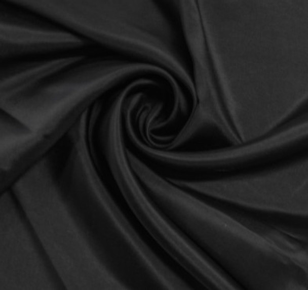China Silk Lining - Black 243289g