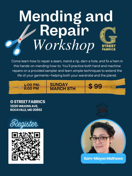 Mending and Repair  - Sam-Mayes Mathews  – March 8