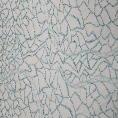 Beaded Embroidered Sky Blue 231026C