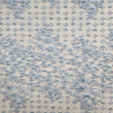 Beaded & Embellished Tulle - Cielo 203519D