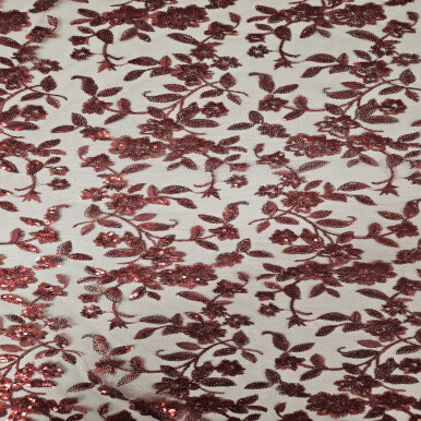 Embroidered Tulle - Vino 227613J