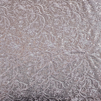 Embroidered Tulle - Rosa